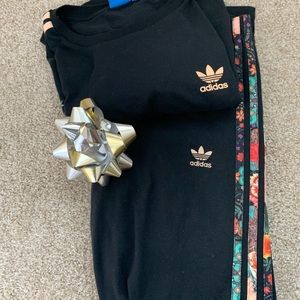 Adidas legging and T shirt